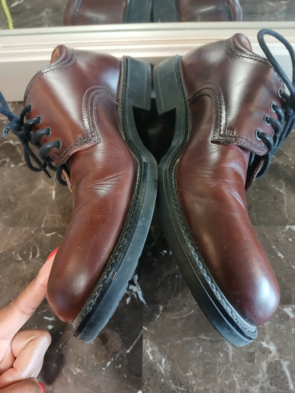 Men's Brown Leather Derby Shoes - Polished Casual Oxford